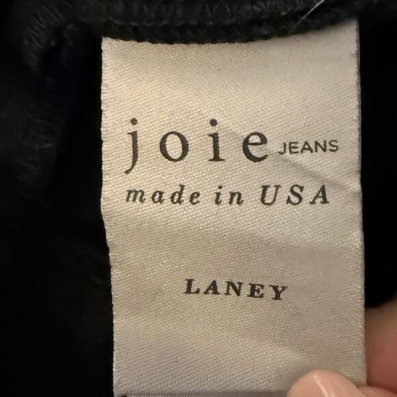 Joie Laney Crop Flare Jeans Black Denim Pants Size 26 Minimalist Retro - Picture 10 of 12